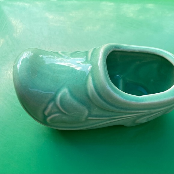 VINTAGE RETRO PLANTER  shaped like a DUTCH SHOE - 1940s-50s - Picture 8 of 10